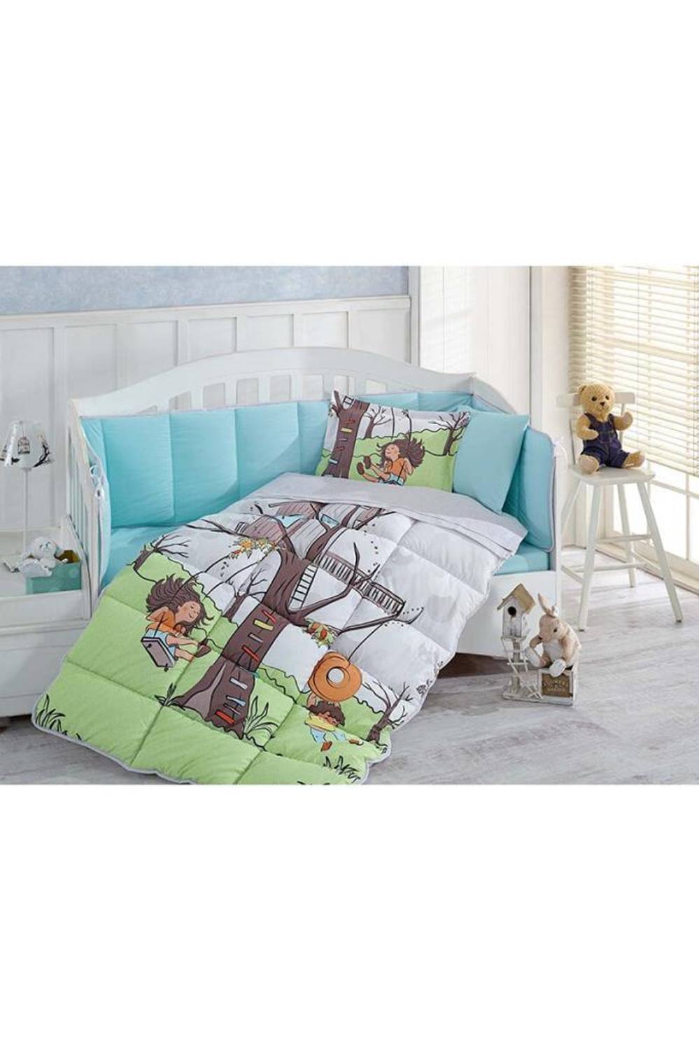 UYKU SETİ RF BEBEK YEŞİL  BEST FRİENDS