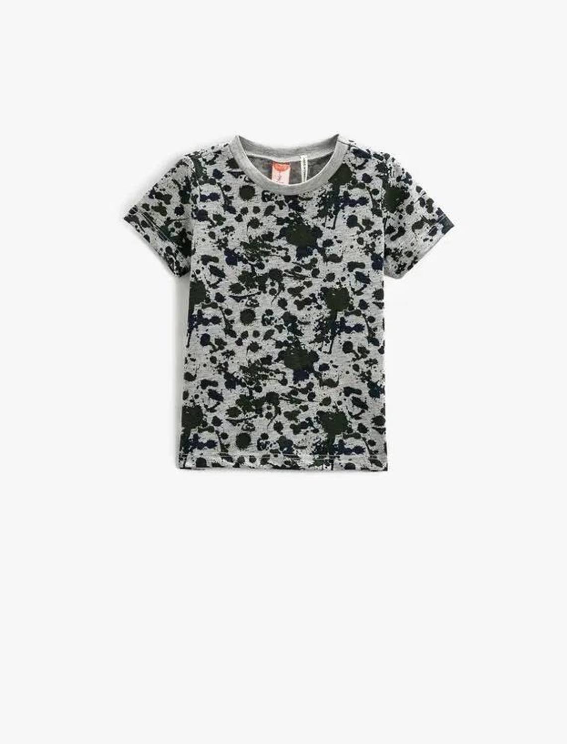 Koton Erkek Bebek Kısa Kollu Tişört Bisiklet Yaka Baskılıı