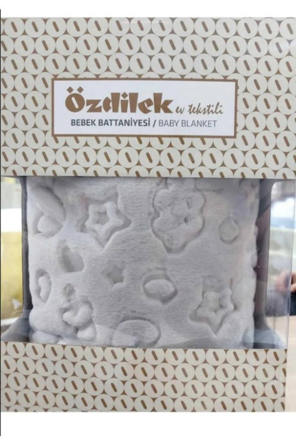 Özdilek Embos Baby Blanket 100 x 120 A.GRAY