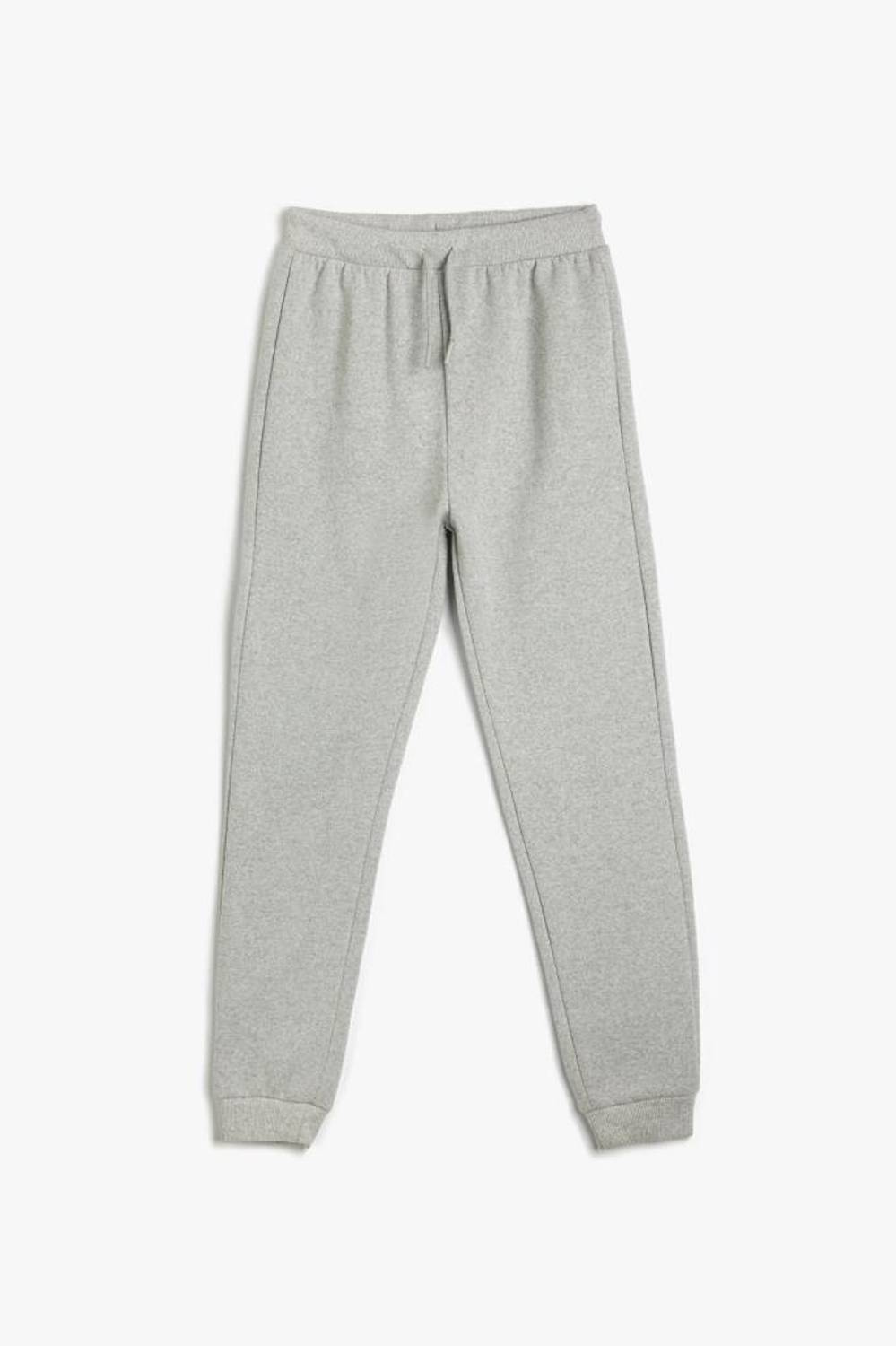 بنطال رياضي للأولاد من كوتون مع خصر من الدانتيل وأرجل مطاطية