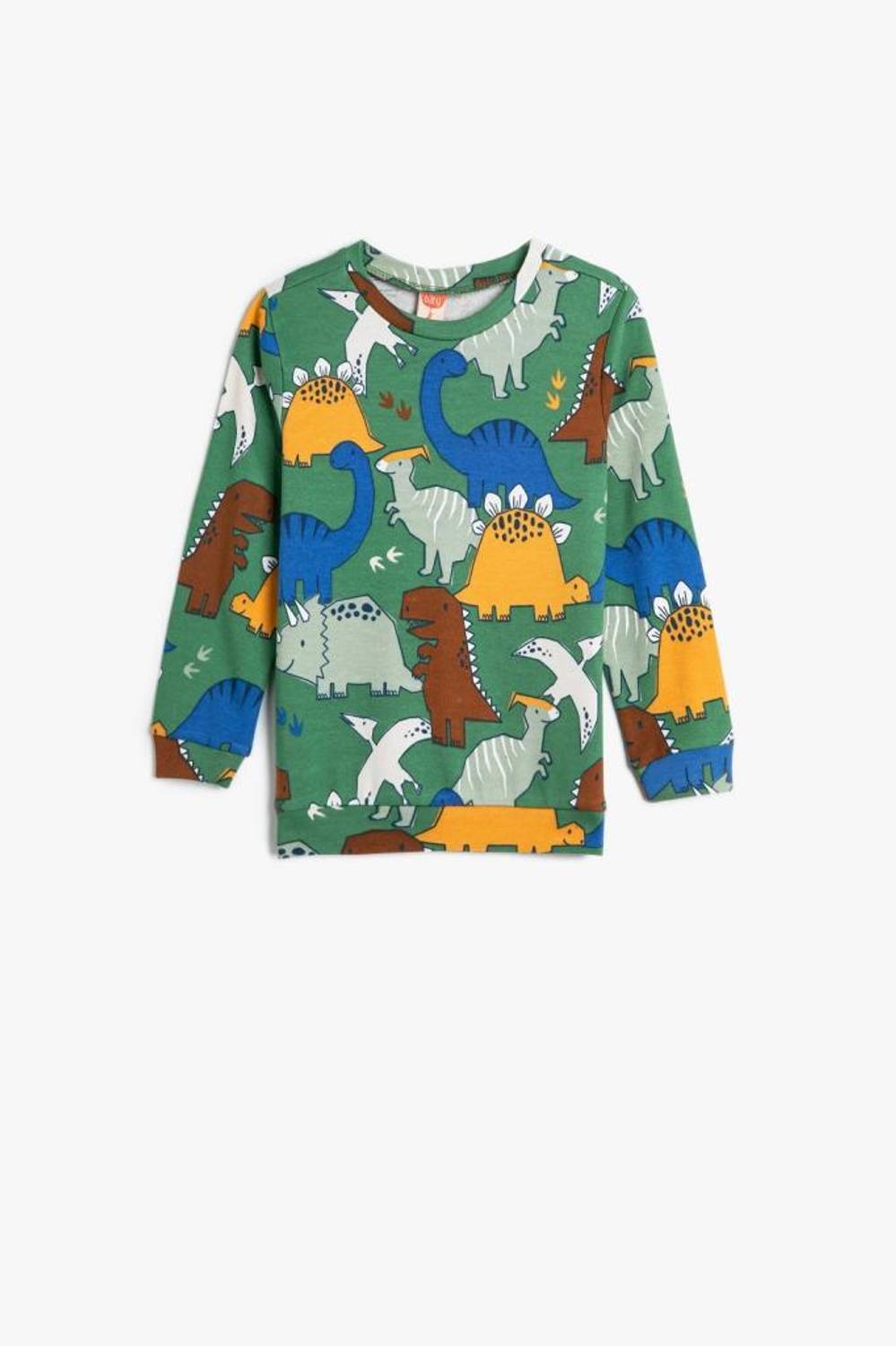 Свитшот для мальчиков Koton с лицензией Snoopy, длинный рукав, круглый вырез, 100% хлопок, безопасный и удобный для детей