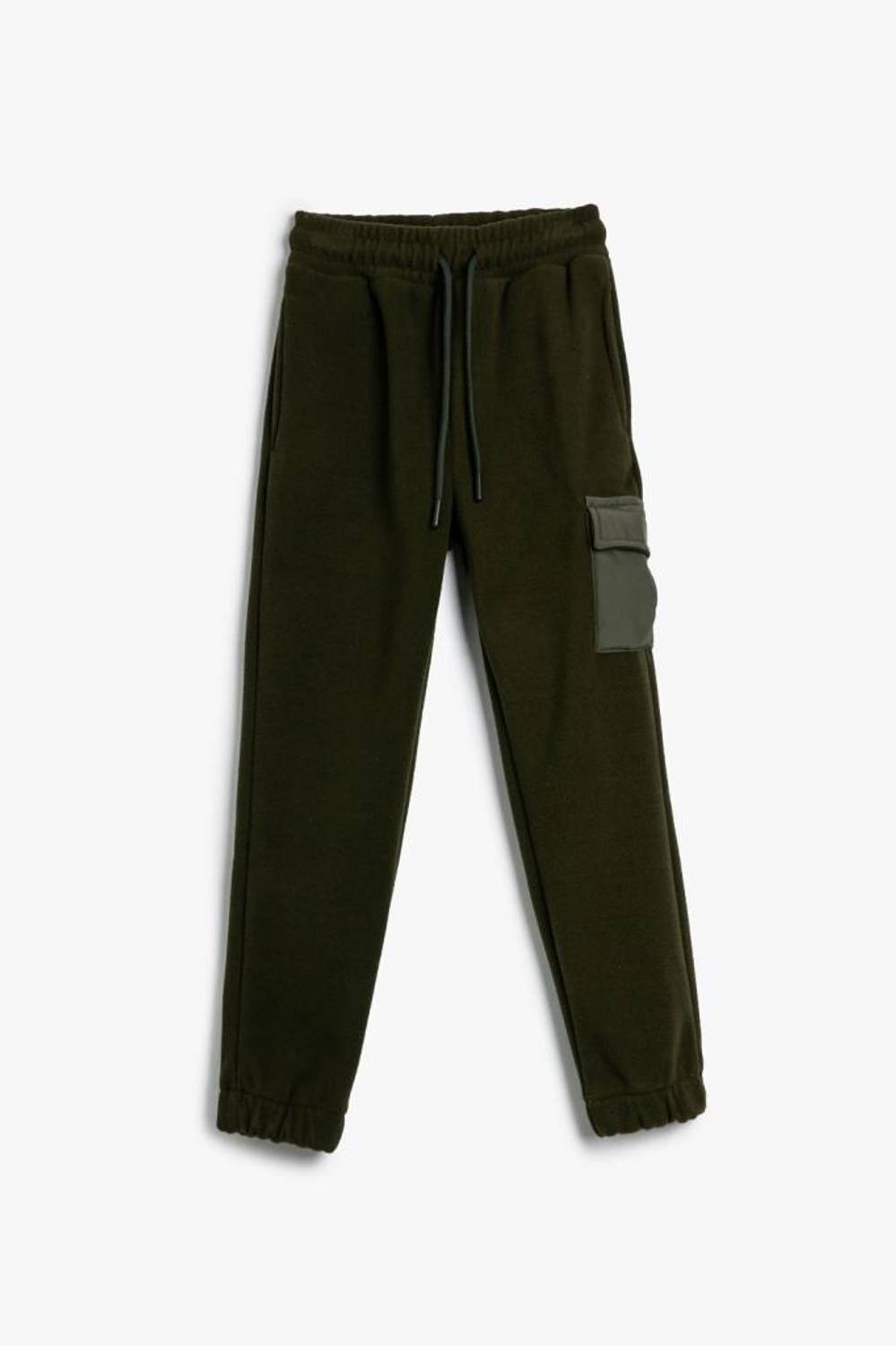 Мужские детские брюки Koton, джоггеры с карманами и завязкой на талии, утепленные, для активного отдыха, цвет хаки, размер 7-8 и 9-10 лет