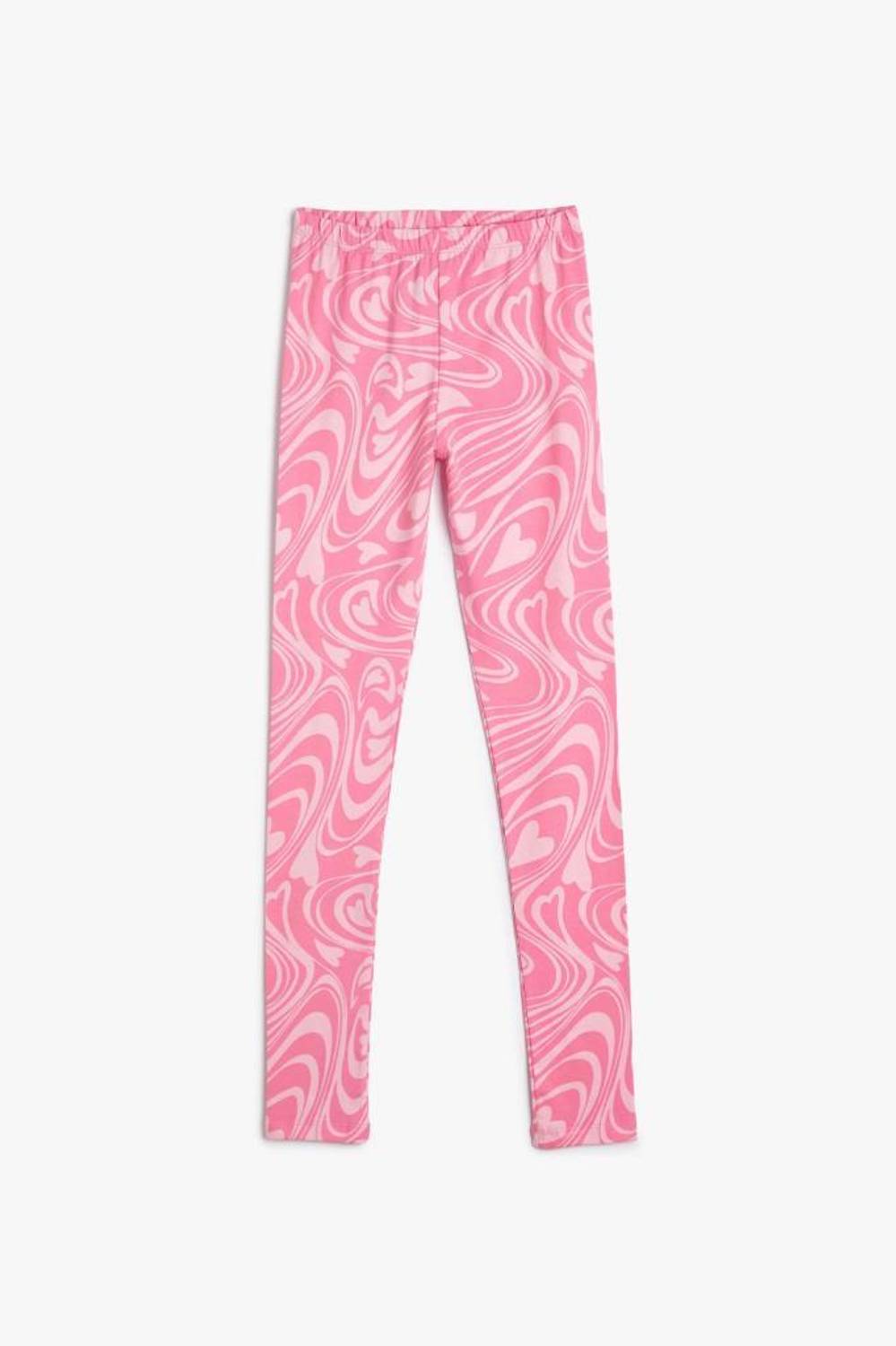 Koton Girl's Heart Tights Cotton with Elastic Waist