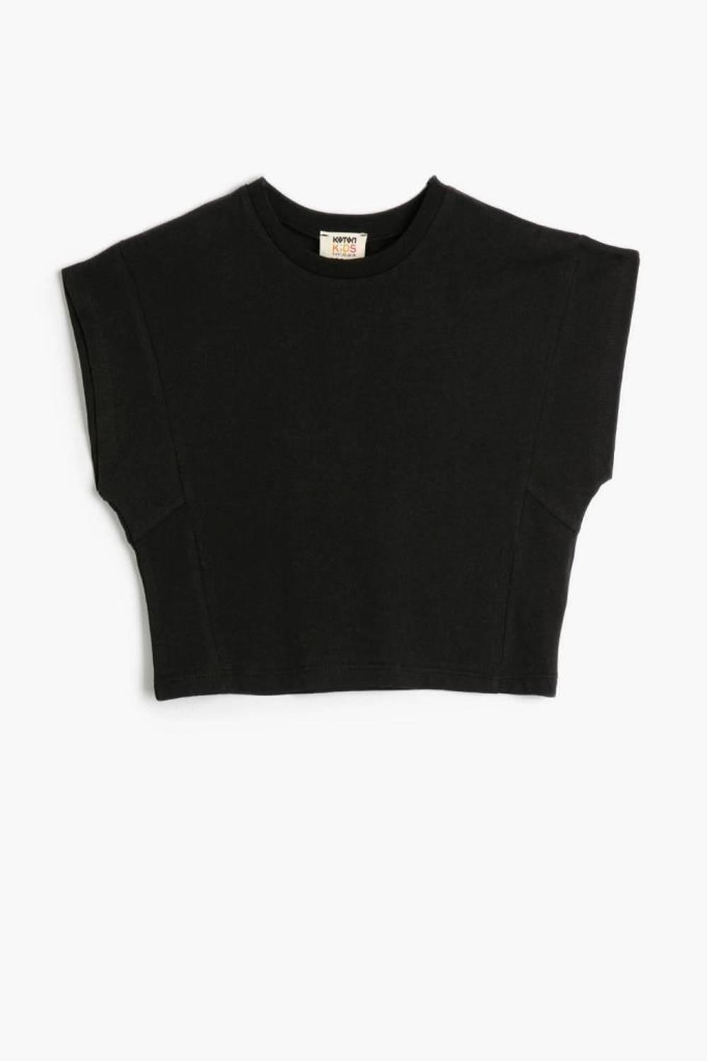 Koton Girl's Basic T-Shirt Short Sleeve Crew Neck Cotton