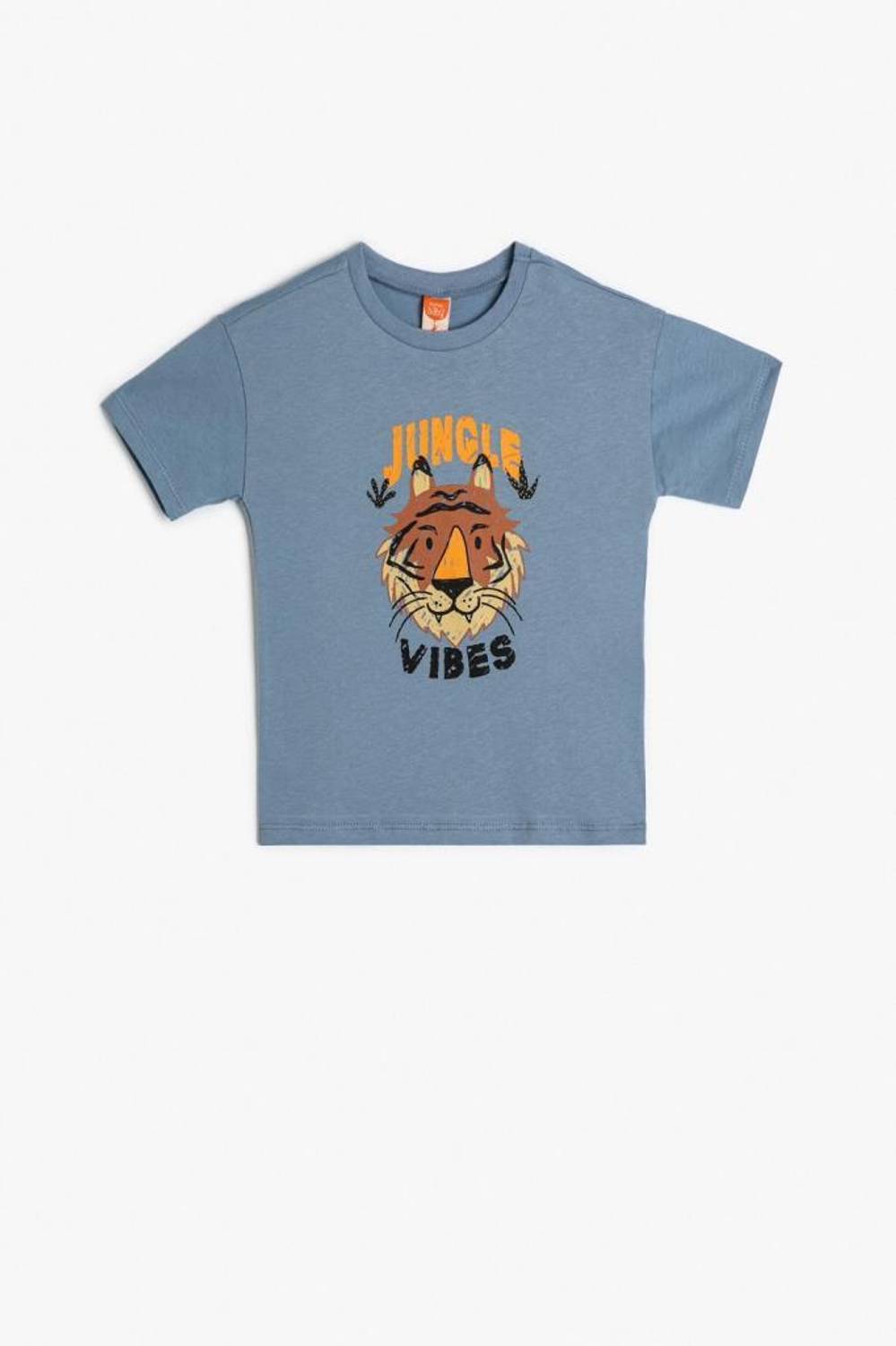 Koton Baby Boy Tiger T-Shirt Short Sleeve Crew Neck