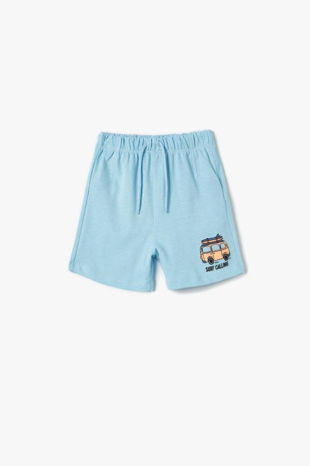 Шорти для хлопчиків з принтом, на зав'язках, 100% бавовна, безпечні для малюків, стильні та комфортні в носінні