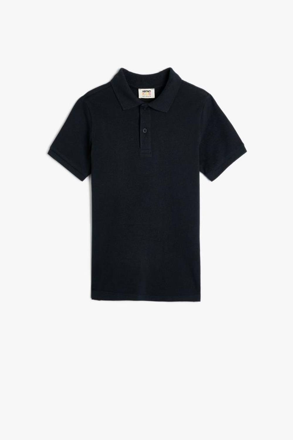 Футболка-поло для хлопчиків коротким рукавом на ґудзиках, 100% бавовна, синя, базова модель для віку 5-6 та 9-10 років