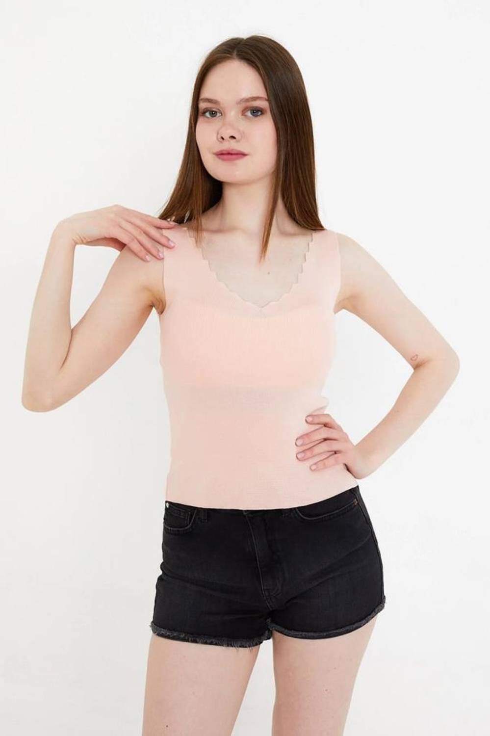 Hipatu Merdiven Yaka Krop - Pudra