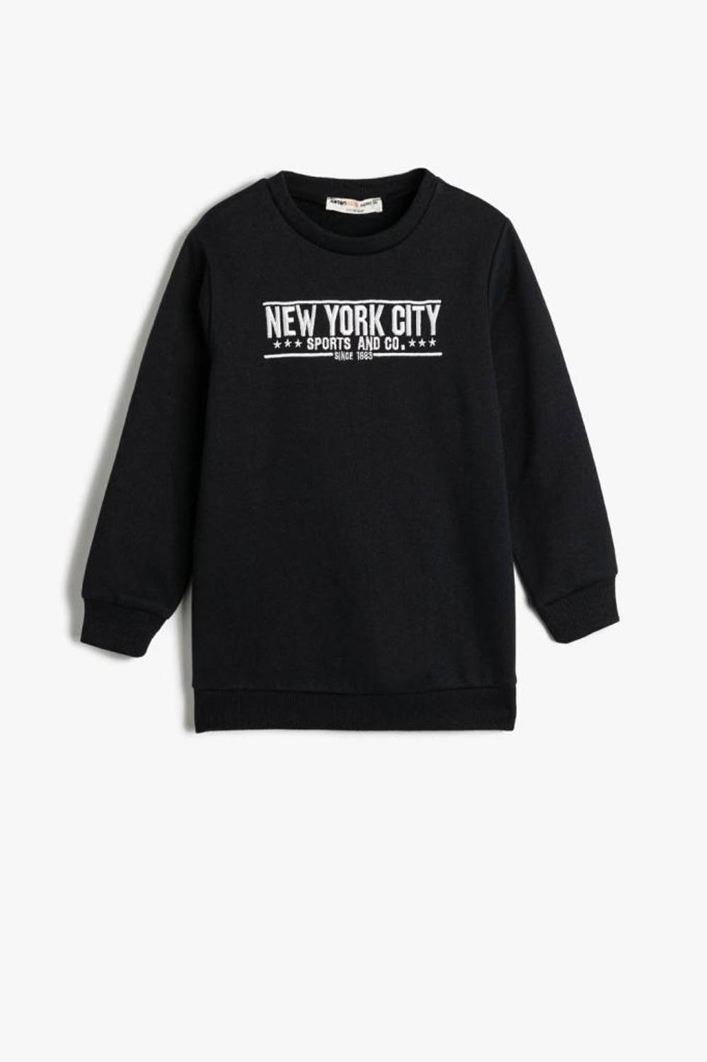 Koton Boy's Sweat Long Sleeve Crew Neck City Printed Rose Gold