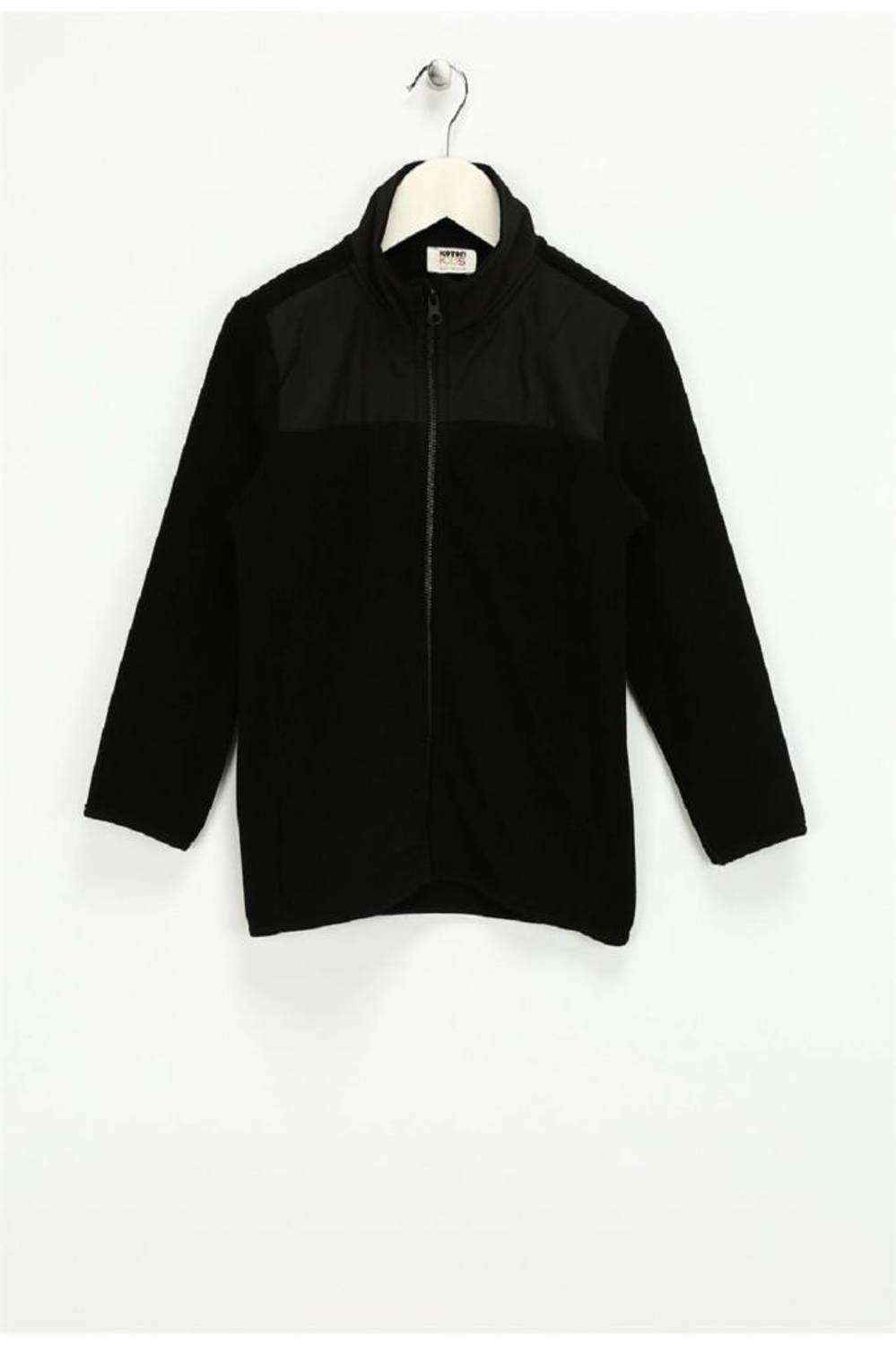 Koton Boy's Zippered Fleece Sweatshirt High Collar Long Sleeve