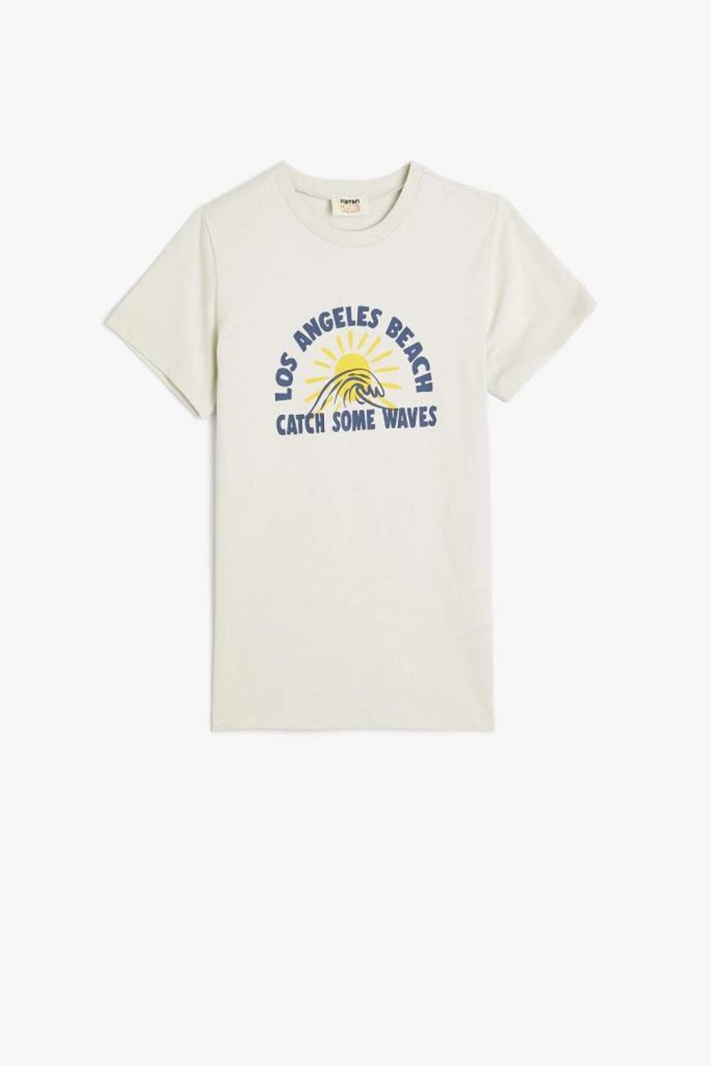 Koton Erkek Çocuk Tişört Kısa Kollu Bisiklet Yaka Şehir Baskılı Pamuklu