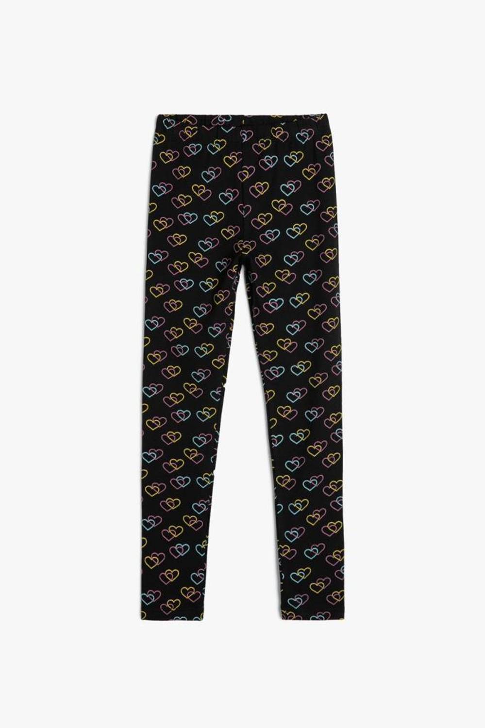 Koton Kız Çocuk Kalpli Tayt Beli Lastikli Pamuklu