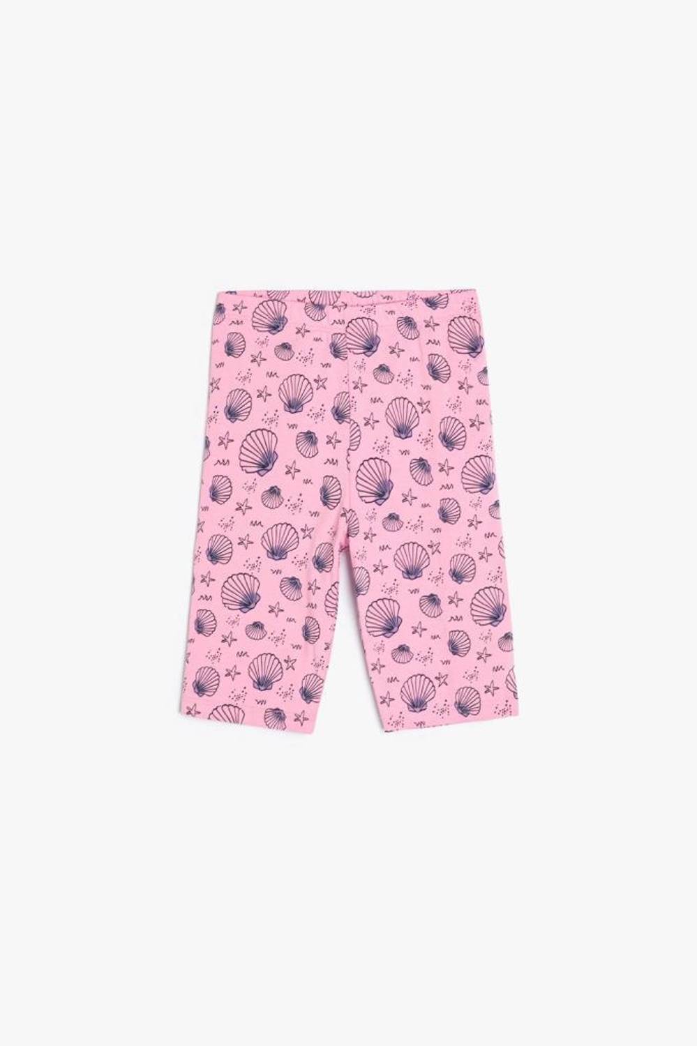 Koton Kız Çocuk Kısa Tayt Kelebek Baskılı Beli Lastikli Pamuklu