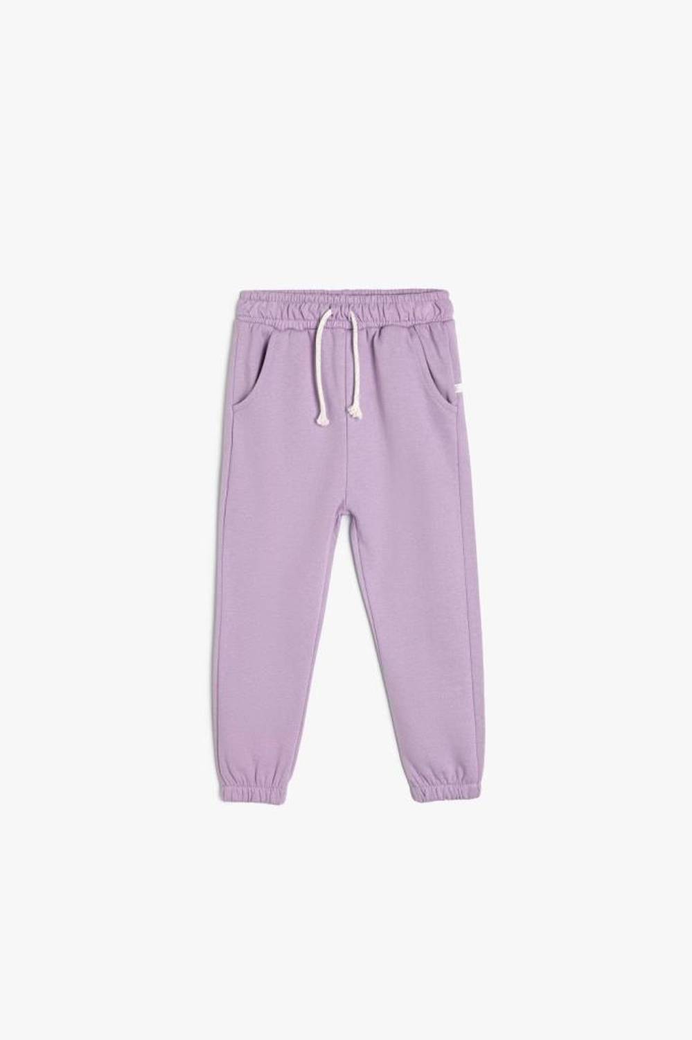 Koton Kız Bebek Basic Jogger Eşofman Altı Beli Lastikli Pamuklu