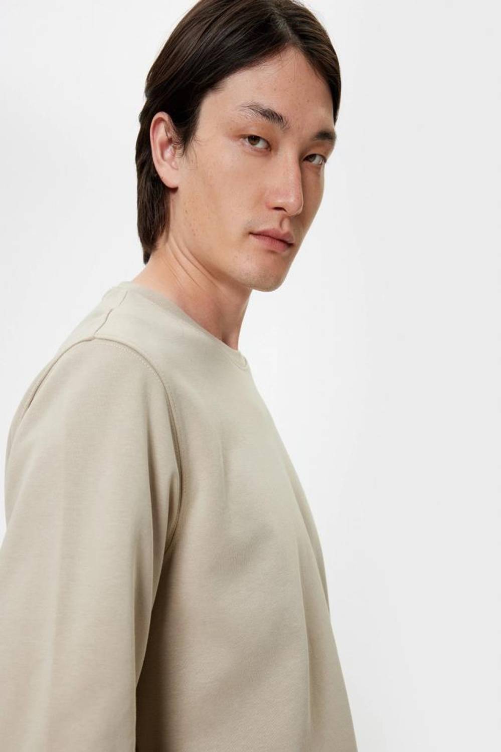 Koton Bisiklet Yaka Sweatshirt Basic Uzun Kollu Pamuklu