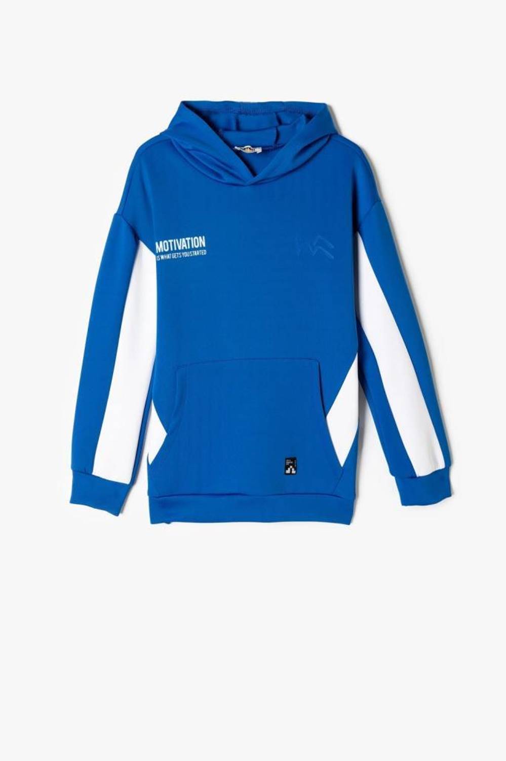Капюшонний світшот для хлопчиків Koton з довгим рукавом, з кишенею-кенгуру, кольоровий блок, різні розміри від 4 до 12 років