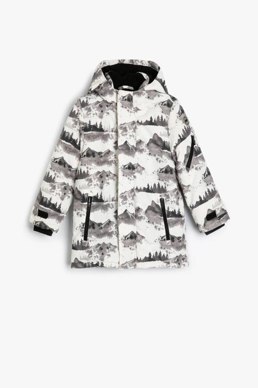 Koton Erkek Çocuk Kapşonlu Yağmurluk Cep Detaylı Fermuarlı