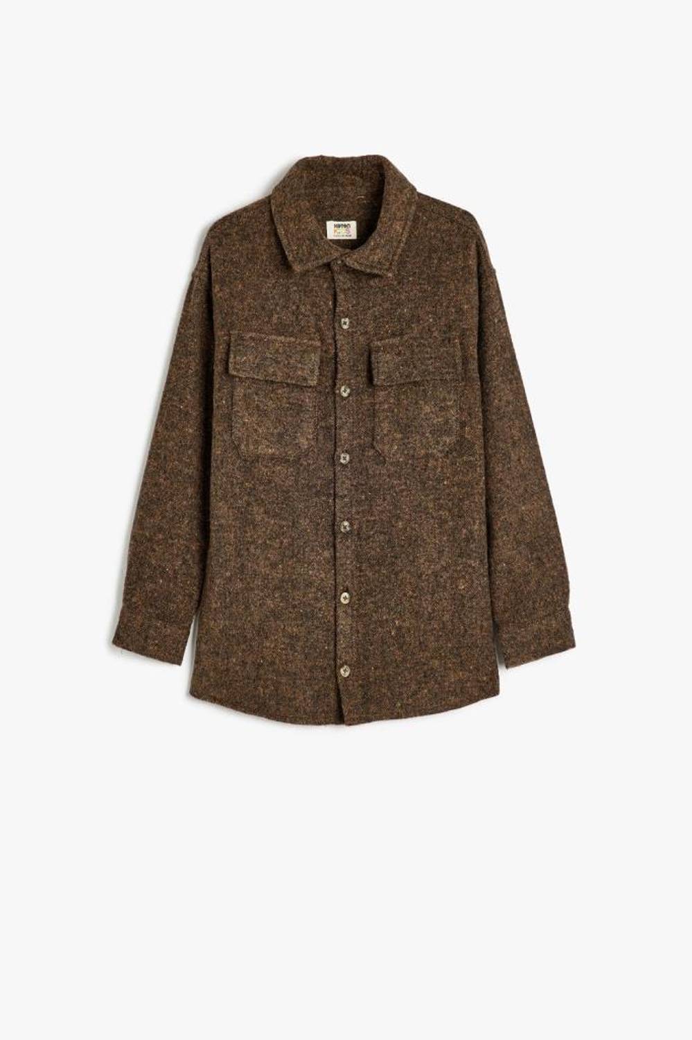 Koton Erkek Çocuk Gömlek Çift Kapaklı Cepli Uzun Kollu