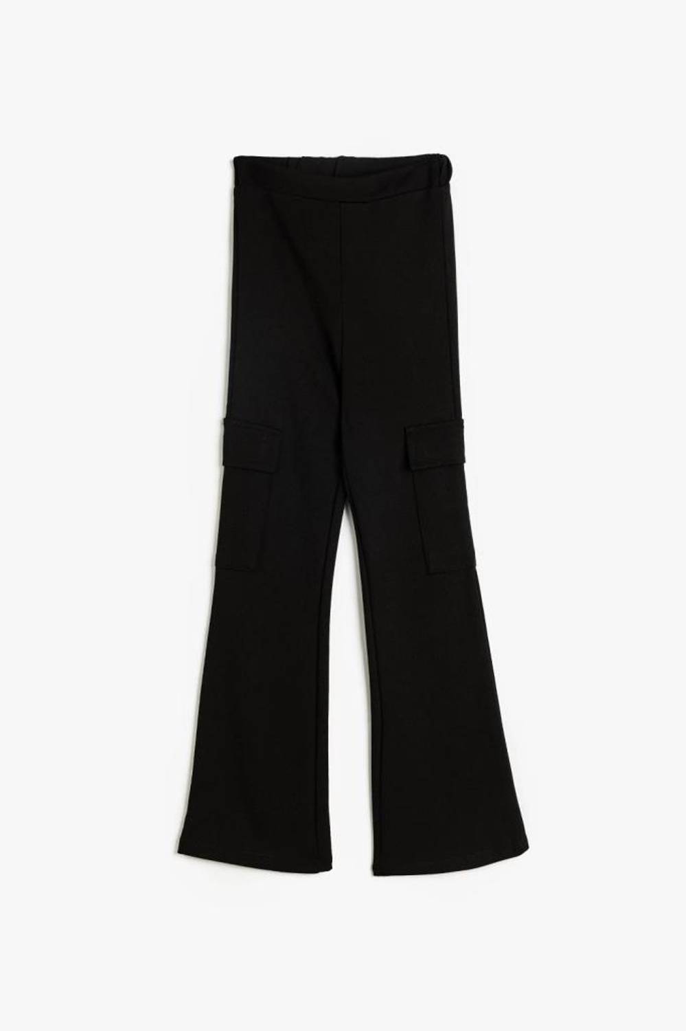 Koton Kız Çocuk İspanyol Paça Pantolon Kargo Cepli Beli Lastikli