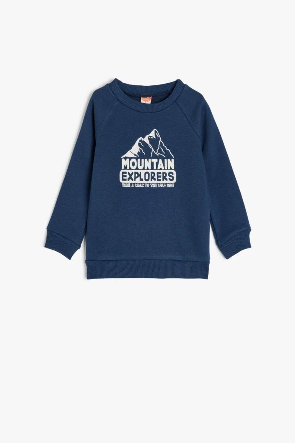 Koton Erkek Bebek Baskılı Uzun Kollu Bisiklet Yaka Pamuklu Sweatshirt