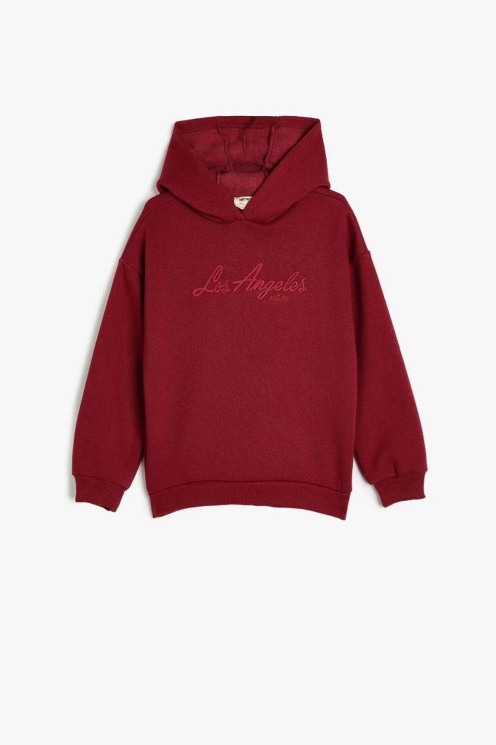 Koton Kız Çocuk Kapşonlu Sweatshirt Baskılı Uzun Kollu Üç İplik