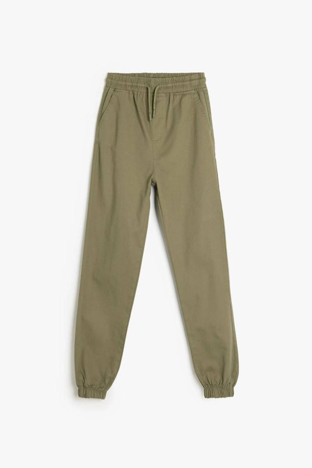 Koton Erkek Çocuk Beli Bağlamalı Cep Detaylı Pamuklu Jogger Pantolon