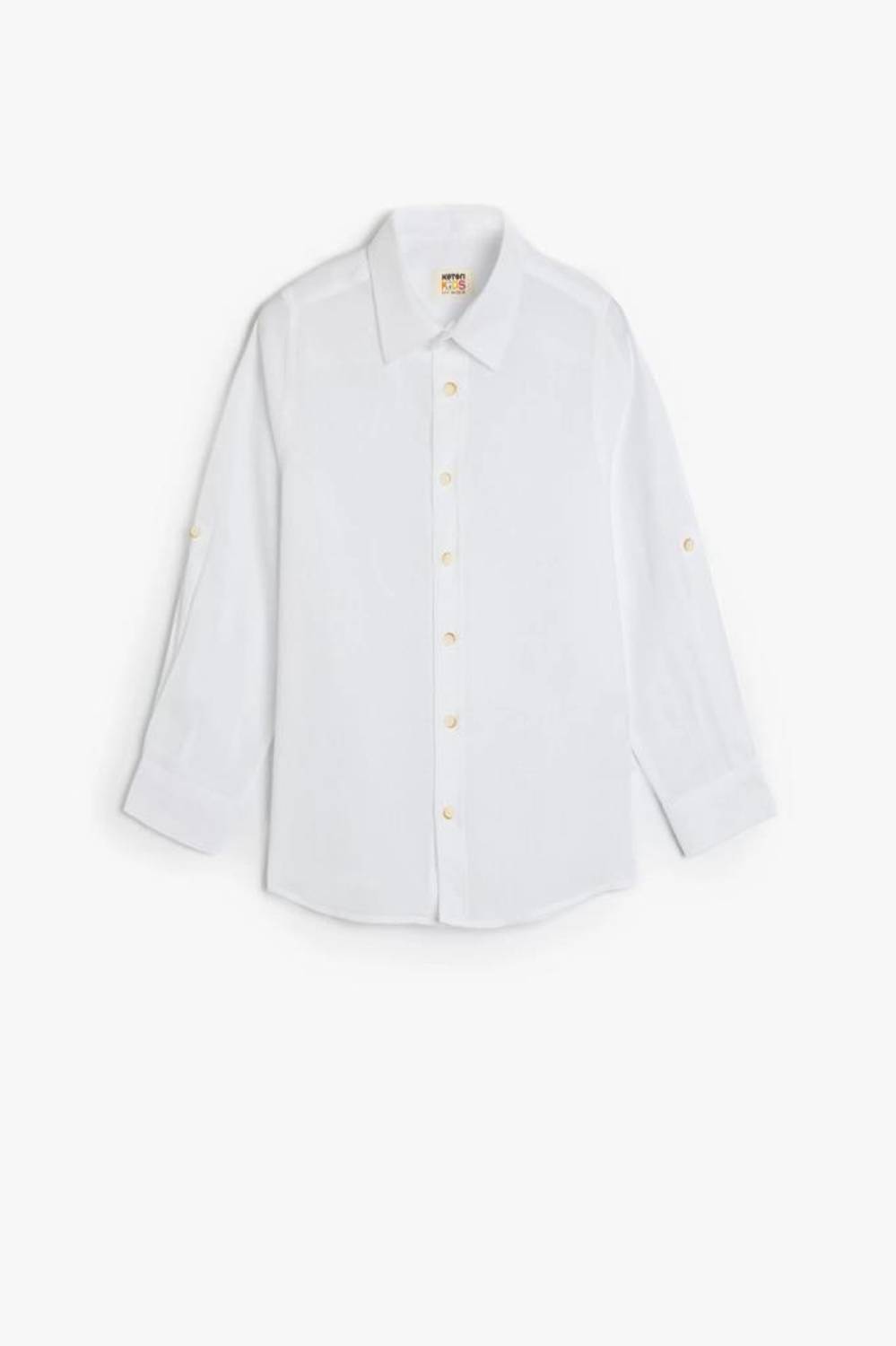 Koton Erkek Çocuk Gömlek Uzun Kollu Düğmeli Pamuklu