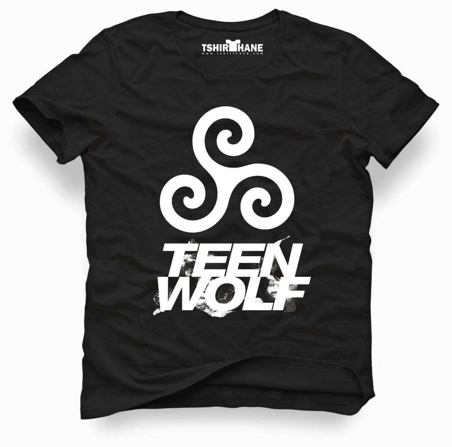 تيشيرت شبابي من تيسرثاني بتصميم ذئب المراهق متوفر بمقاسات متنوعة S, M, L, XL, XS