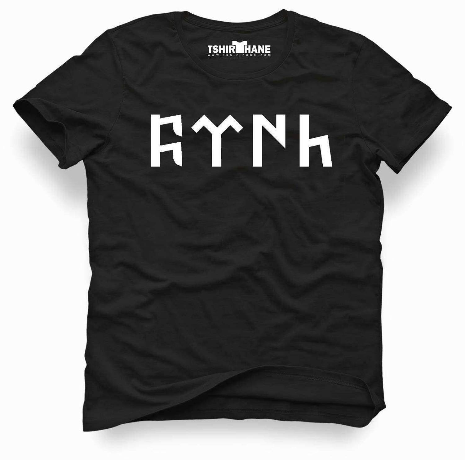 Мужская футболка Göktürk от Tshirthane, размеры S-XXL, черная, высокое качество, стильный дизайн