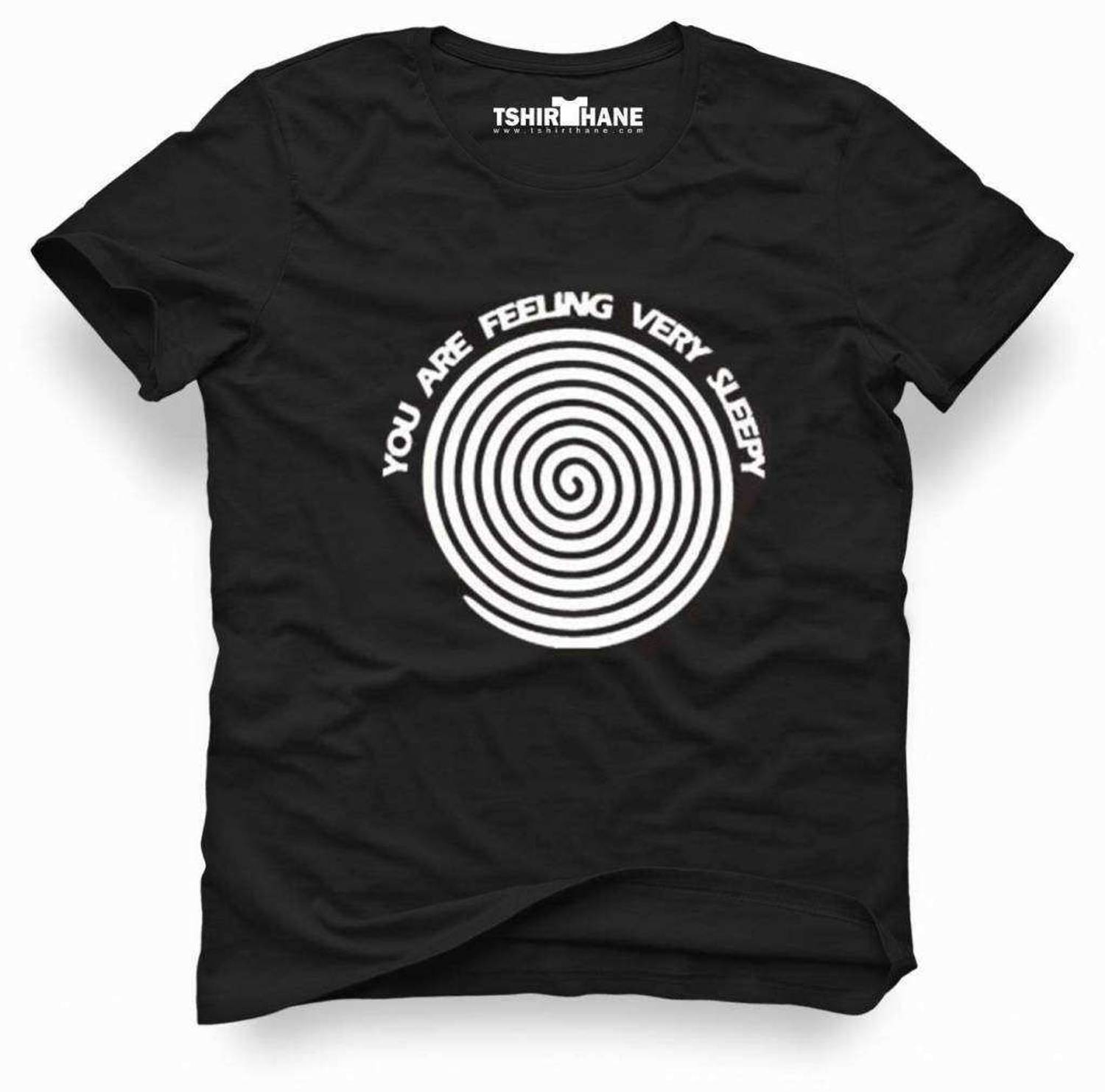 Футболка с забавным принтом "Ты очень сонный", узкий силуэт, черная, размеры S, M, L, XL, XXL, XS