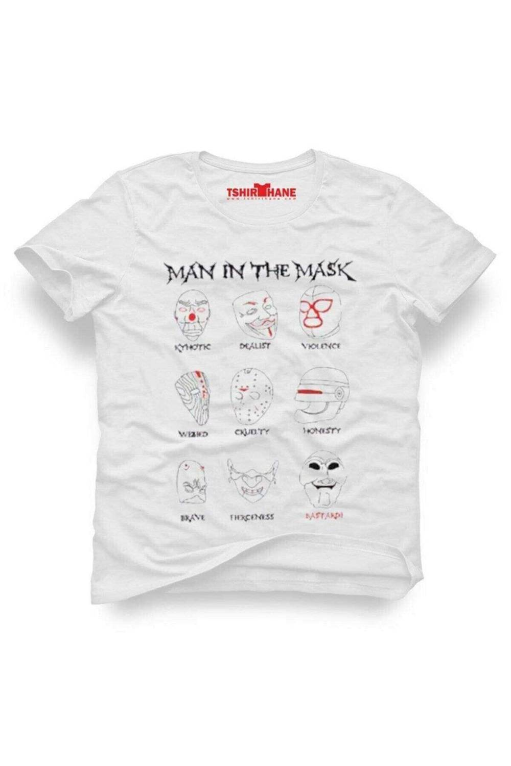 Мужская прилегающая футболка с комическим принтом Tshirthane, доступна в черном цвете и размерах S, M, L, XL, XXL, XS