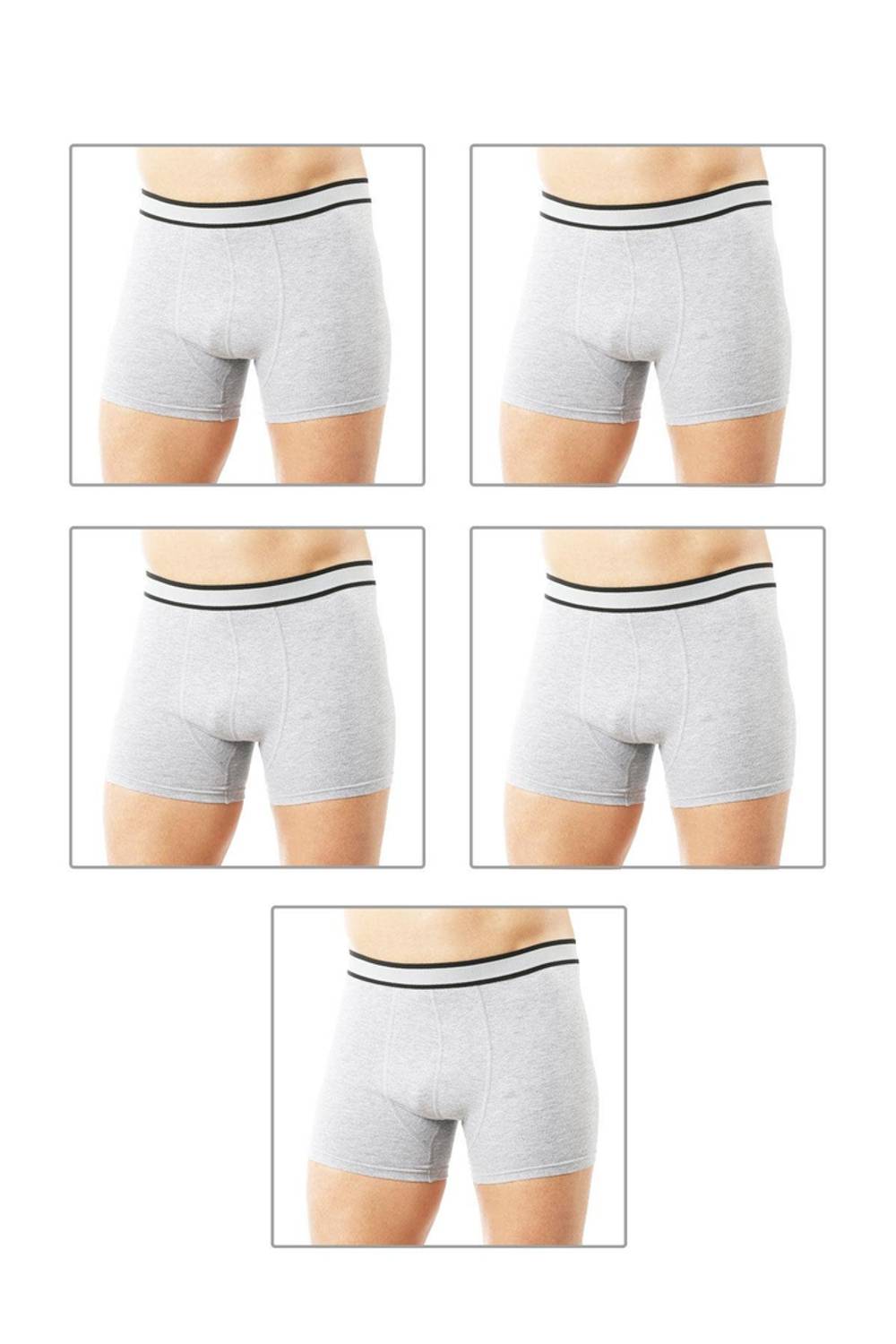 Чоловічі боксери з бавовни та еластану 5 штук | Özkan 11226