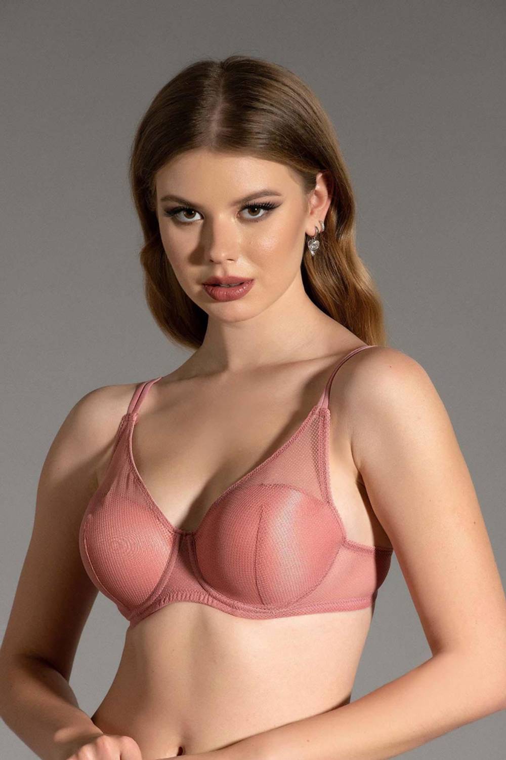 Бра без підтримки з сіткою | Нова Бра 3024, %90 поліамід, %10 поліестер, українське виробництво, без шкідливих матеріалів