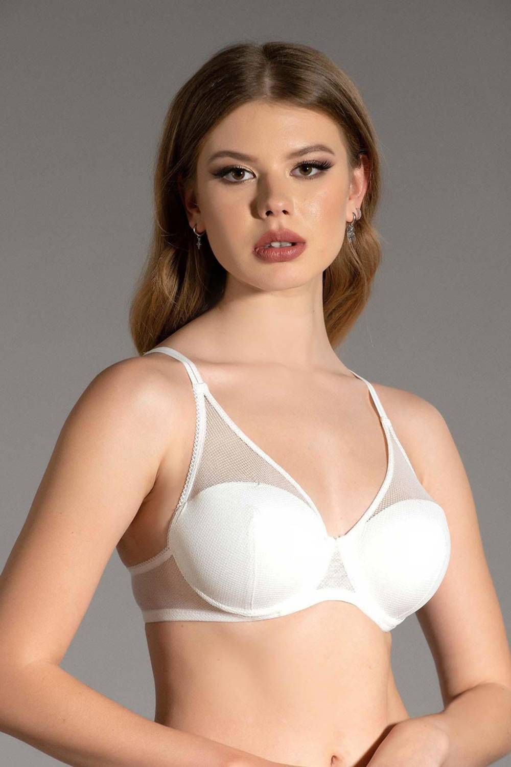 سوتيان غير مدعم بشبكة | حمالة صدر جديدة 3024 - %90 بولياميد %10 بوليستر، صناعة محلية، خالي من المواد الضارة، متوفر بمقاسات 80-95