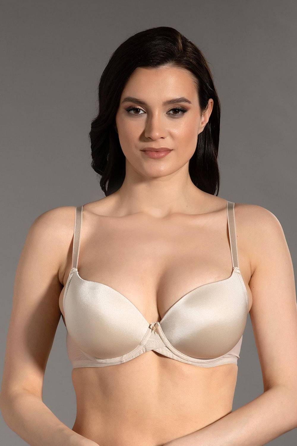 Бюстгальтер без поддержки New Bra 7090, 90% полиамид, 10% полиэстер, производство Турция, безопасные материалы, размеры 85-100