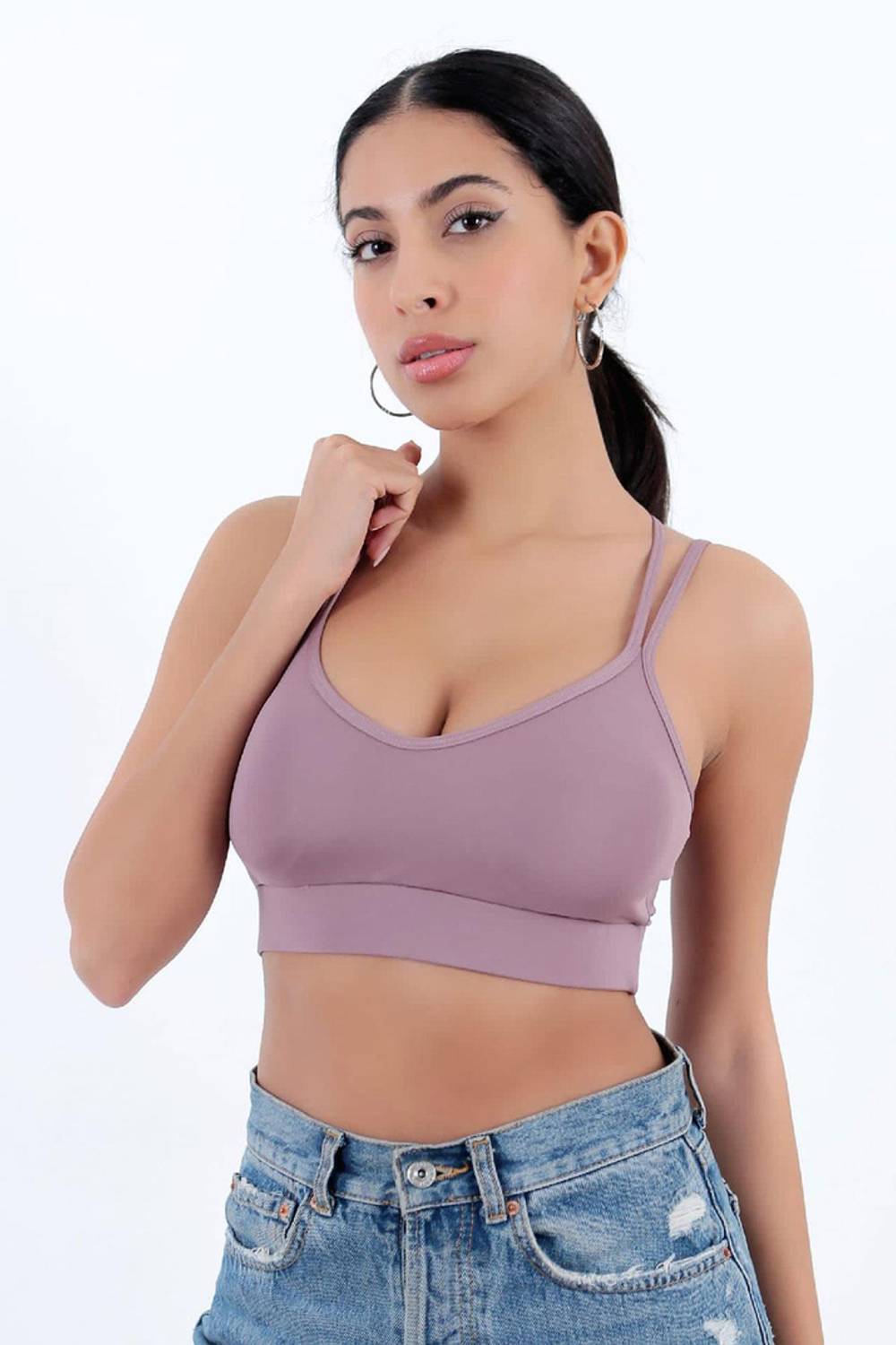 سوتية رياضية للنساء بتصميم ظهر مفتوح من ماركة Underwear، مقاس S/M، مصنوعة من مواد صحية ومرنة، تضمن تجربة ارتداء مريحة