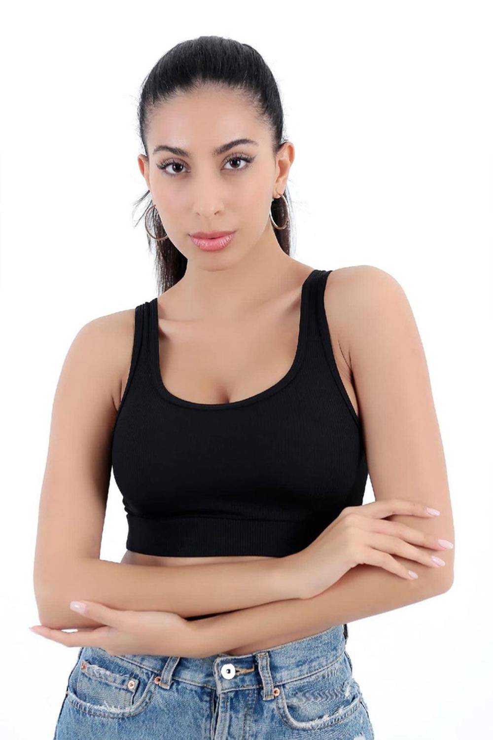 Спортивний бюстгальтер Kompedan Fitilli, еластичний тканина, розмір S/M, безпечний для здоров'я, місцеве виробництво, оригінальна упаковка