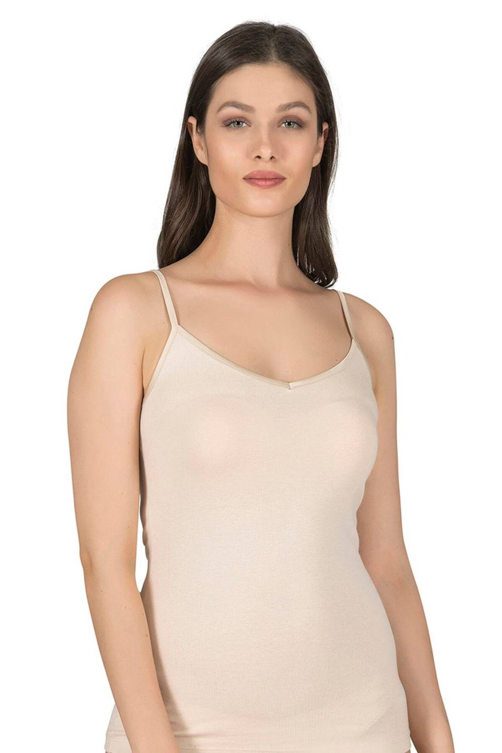 Жіночий атлет з бавовни та модалу, еластичний, з тонкими бретельками, комфортна модель ten, різні розміри XL, L, M