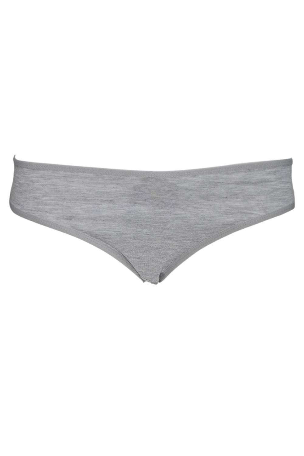 Сірі меланжеві бавовняні трусики для жінок Papatya 200, 95% бавовна, 5% еластан, без шкідливих матеріалів, стандартний розмір
