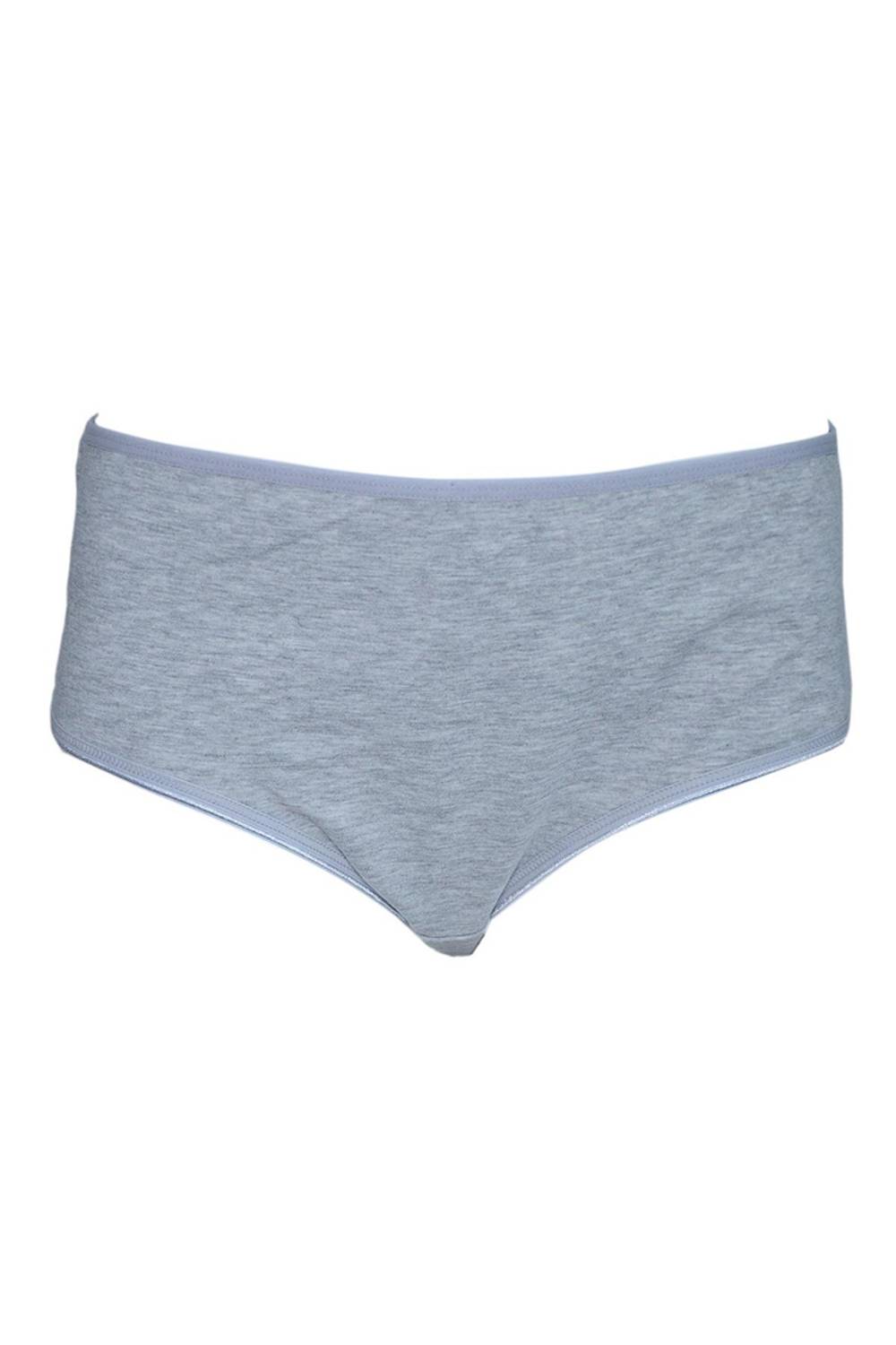 Жіночі бавовняні трусики великих розмірів сірий меланж Papatya 44-46, 95% бавовна, 5% еластан, без шкідливих матеріалів