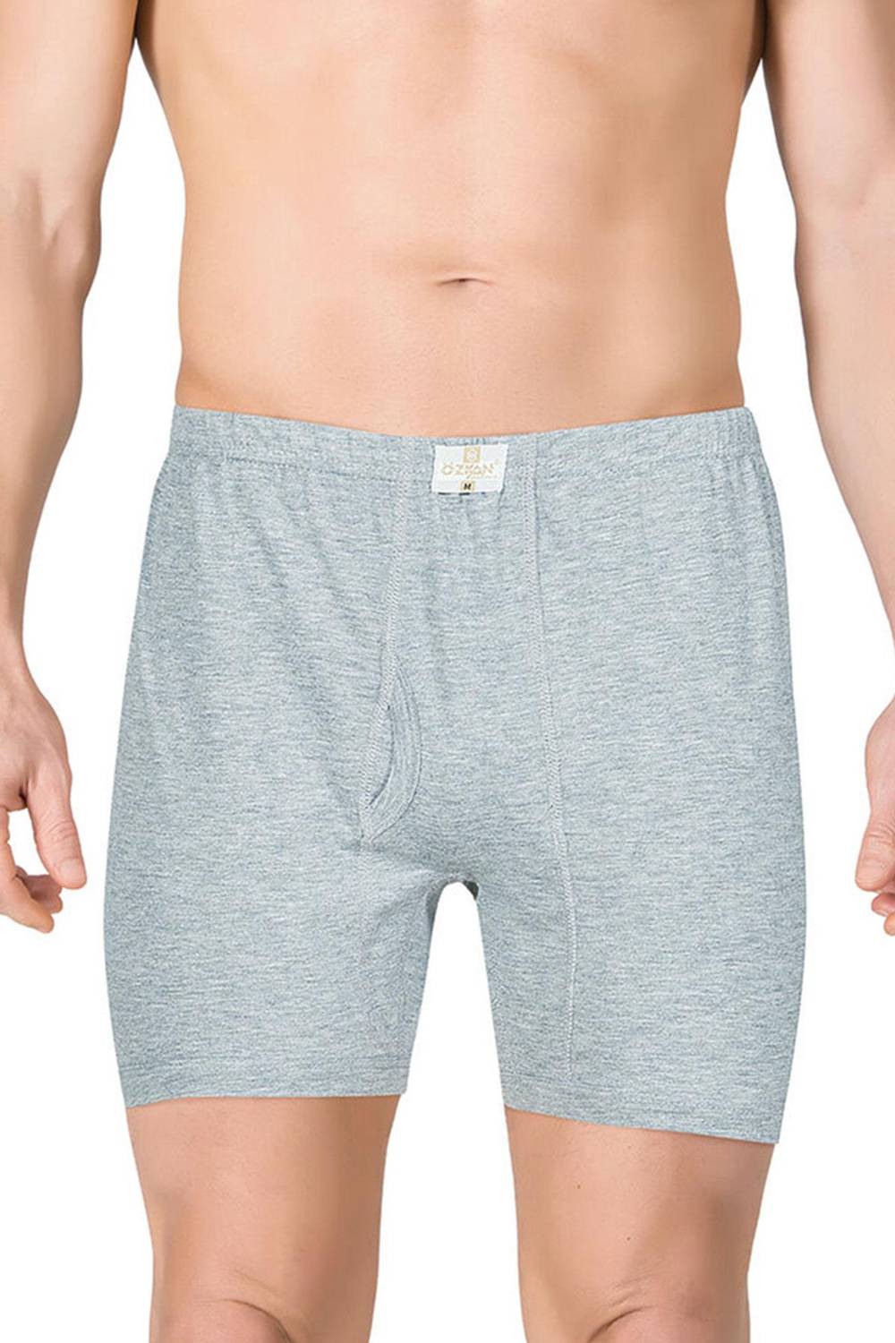 Мужские трусы с подкладкой серый меланж | Kompedan K0043, 100% хлопок, антиаллергенные, мягкие и эластичные, безвредные для здоровья