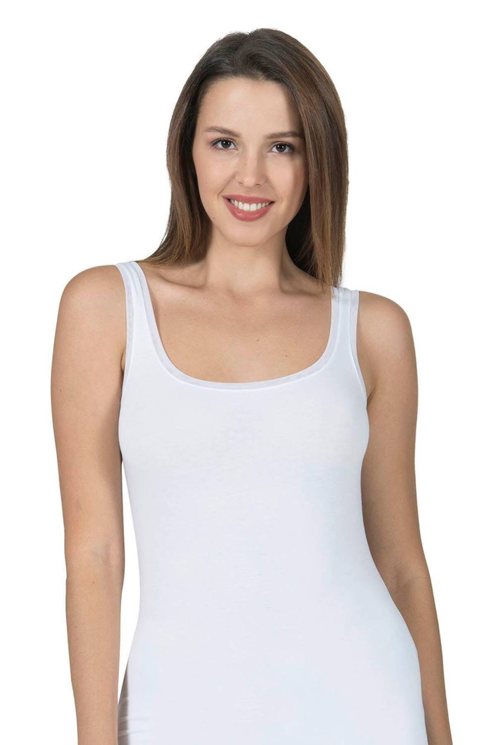 Женская хлопковая атлетика с лайкрой и тюлевыми вставками, белая, размер S-XXL, 47% хлопок, 47% модал, 6% эластан