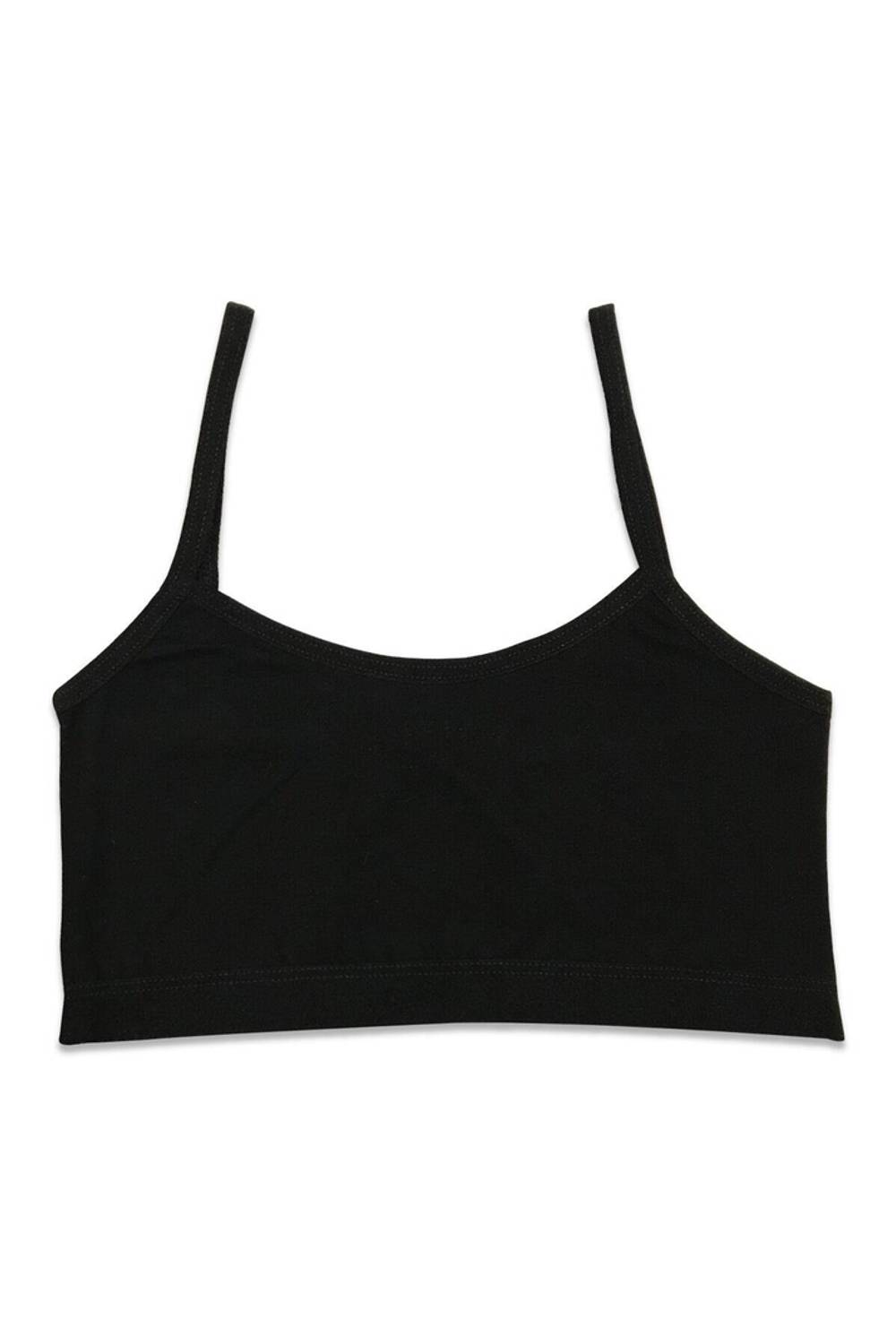 حمالة صدر قطنية رقيقة للأطفال | سوداء K42324 | مريحة، قطن طبيعي، مضادة للحساسية، مناسبة للأعمار 9-14 سنه