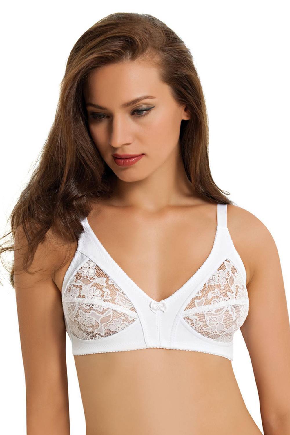 سوتيا داتلي مرفوع أبيض | Nbb 352، مصنوعة من 80% نايلون و20% Elastan، من دون دعم، متوفرة بخيارات متعددة من القياسات