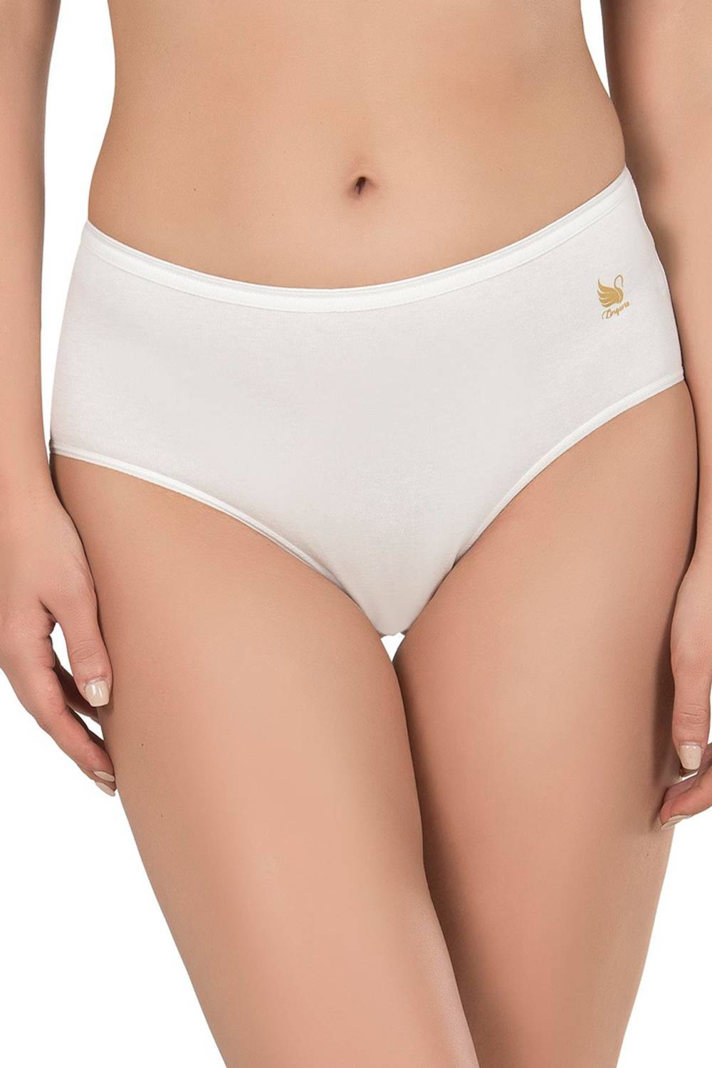 Жіночі бавовняні трусики високої талії Bato Modal кремового кольору, розміри XL і L