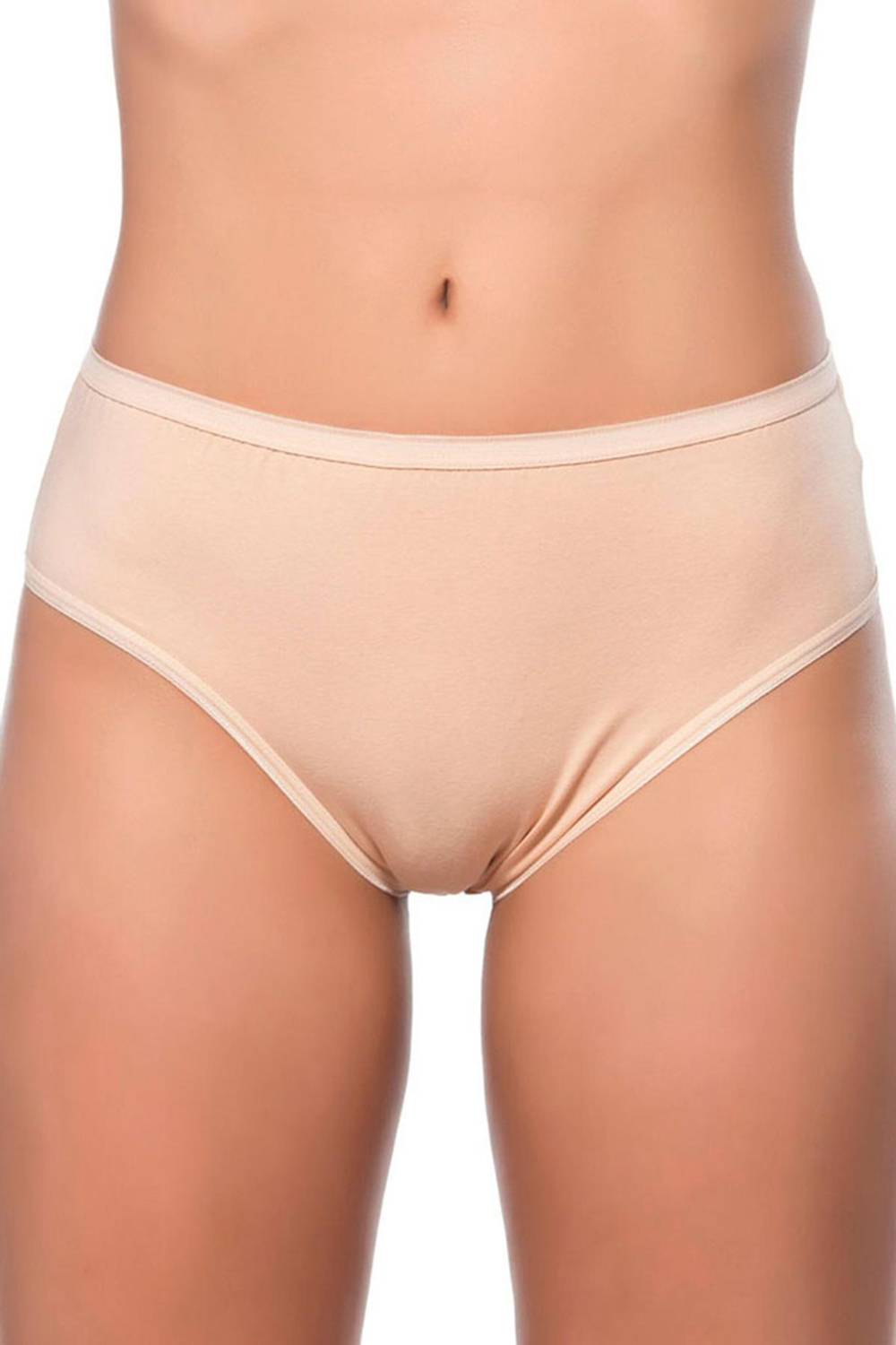 شورت بيكيني دافني 40/1 بلون بشري من كومبيدان أوزك - 95% قطن و5% إيلستين، مقاسات 5-L، 6-XL، 7-XXL