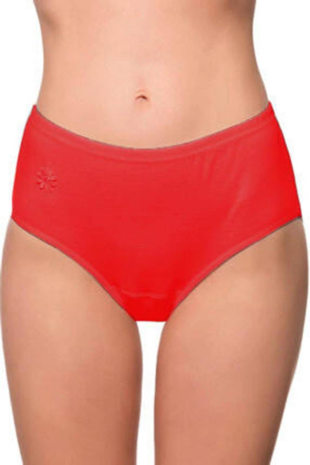 كلوت نسائي بتفاصيل ribana بحواف حمراء كود K0305 متوفر بأحجام 4، 5، 6، 7