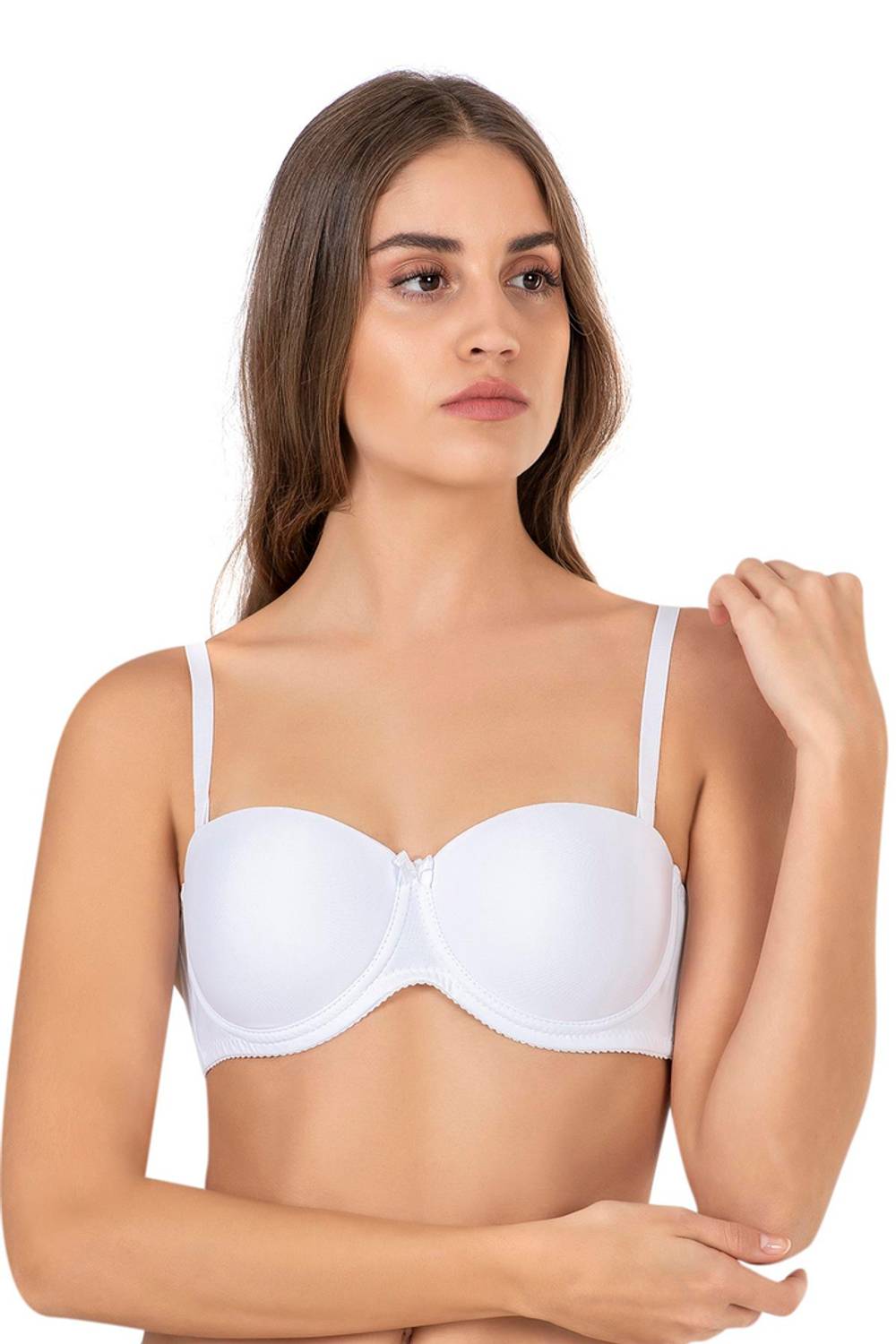 سوتيان بدون حمالات أبيض | 3510 - ماركة: ملابس داخلية، المقاسات: 90، 80، 85