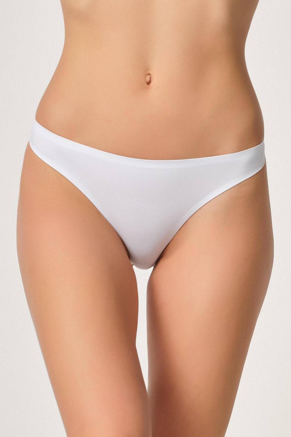 كولوت خيط بألوان لامعة بالليزر أبيض بحجم صغير من ماركة تحت الملابس