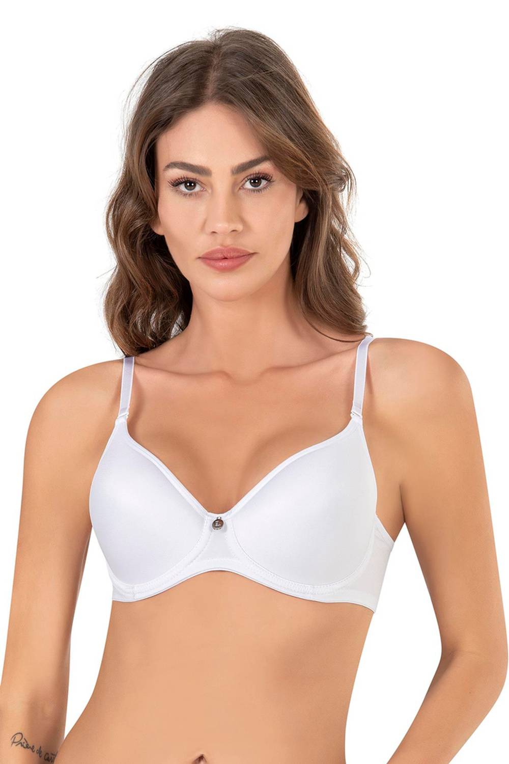 Безкаркасний бюстгальтер з мікрочашечками, білий, розмір 80
